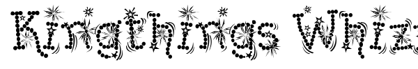 Kingthings Whizzbang font preview